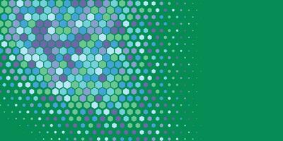 Geometric abstract Hexagon Two Color Background vector