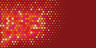 Geometric abstract Hexagon Two Color Background vector