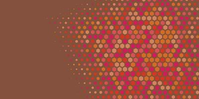 Geometric abstract Hexagon Two Color Background vector