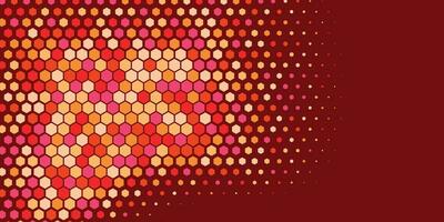 Geometric abstract Hexagon Two Color Background vector