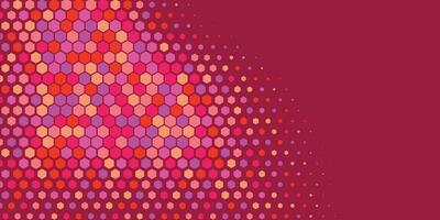 Geometric abstract Hexagon Two Color Background vector