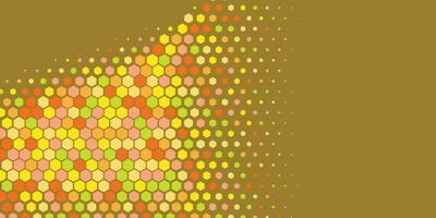 Geometric abstract Hexagon Two Color Background vector