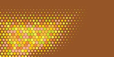 Geometric abstract Hexagon Two Color Background vector