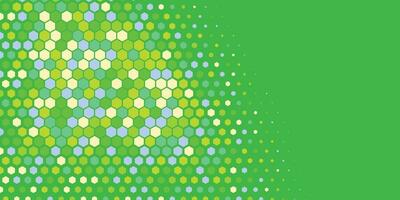 Geometric abstract Hexagon Two Color Background vector