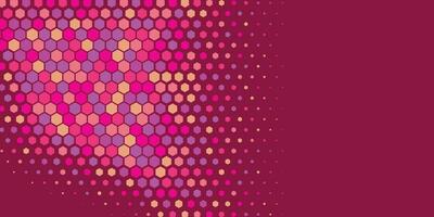 Geometric abstract Hexagon Two Color Background vector