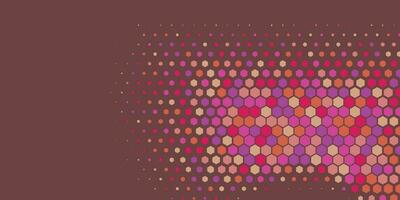 Geometric abstract Hexagon Two Color Background vector