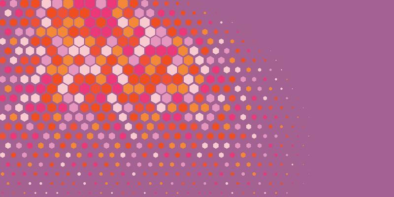 Geometric abstract Hexagon Two Color Background