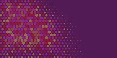 Geometric abstract Hexagon Two Color Background vector