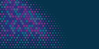 Geometric abstract Hexagon Two Color Background vector