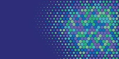 Geometric abstract Hexagon Two Color Background vector