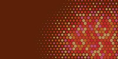 Geometric abstract Hexagon Two Color Background vector