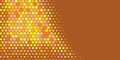 Geometric abstract Hexagon Two Color Background vector