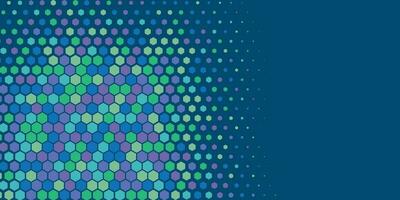 Geometric abstract Hexagon Two Color Background vector