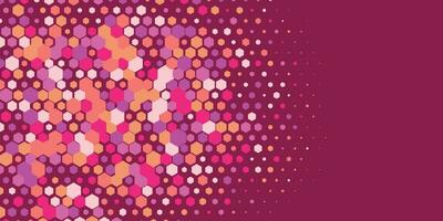 Geometric abstract Hexagon Two Color Background vector