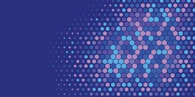 Geometric abstract Hexagon Two Color Background vector