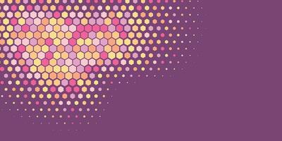 Geometric abstract Hexagon Two Color Background vector