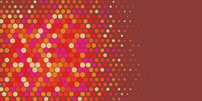 Geometric abstract Hexagon Two Color Background vector