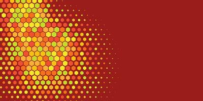 Geometric abstract Hexagon Two Color Background vector