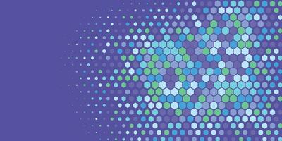 Geometric abstract Hexagon Two Color Background vector