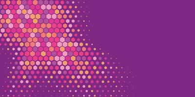 Geometric abstract Hexagon Two Color Background vector