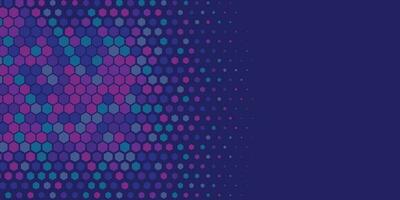 Geometric abstract Hexagon Two Color Background vector