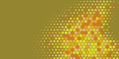 Geometric abstract Hexagon Two Color Background vector