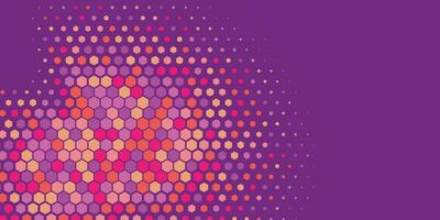 Geometric abstract Hexagon Two Color Background vector