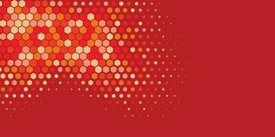 Geometric abstract Hexagon Two Color Background vector