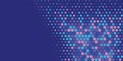 Geometric abstract Hexagon Two Color Background vector