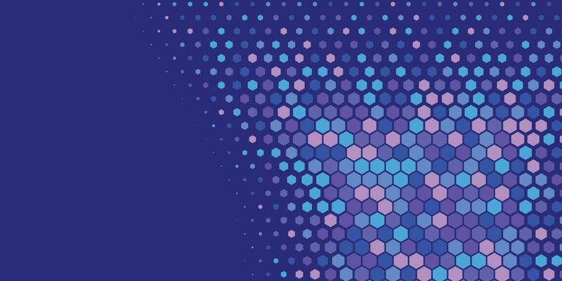 Geometric abstract Hexagon Two Color Background
