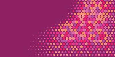 Geometric abstract Hexagon Two Color Background vector