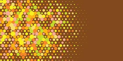 Geometric abstract Hexagon Two Color Background vector