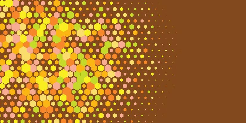 Geometric abstract Hexagon Two Color Background
