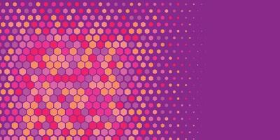 Geometric abstract Hexagon Two Color Background vector