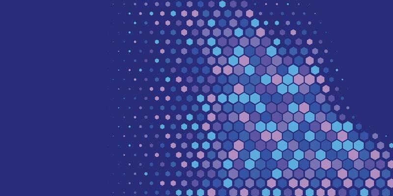 Geometric abstract Hexagon Two Color Background