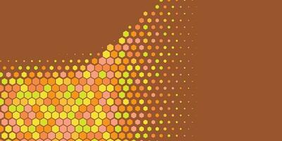 Geometric abstract Hexagon Two Color Background vector