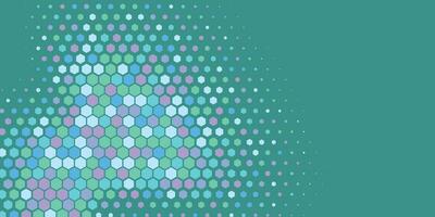 Geometric abstract Hexagon Two Color Background vector