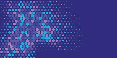 Geometric abstract Hexagon Two Color Background vector