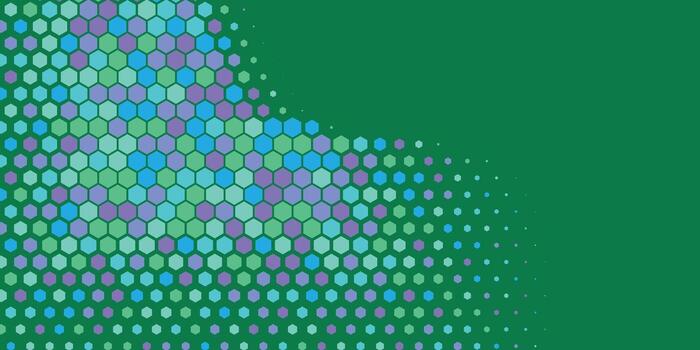 Geometric abstract Hexagon Two Color Background vector