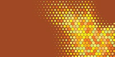 Geometric abstract Hexagon Two Color Background vector