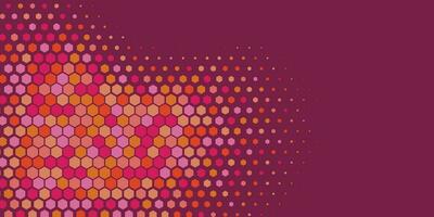 Geometric abstract Hexagon Two Color Background vector