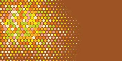 Geometric Multi size Hexagon with multi Color Background vector