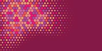 Geometric abstract Hexagon Two Color Background vector