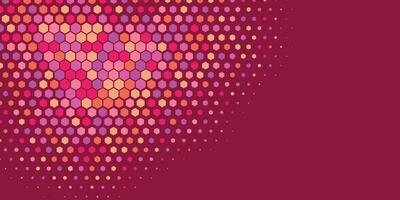Geometric Multi size Hexagon with multi Color Background vector