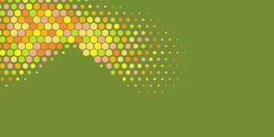 Geometric Multi size Hexagon with multi Color Background vector