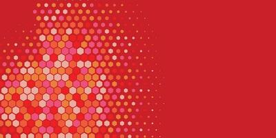 Geometric Multi size Hexagon with multi Color Background vector