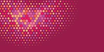 Geometric Multi size Hexagon with multi Color Background vector