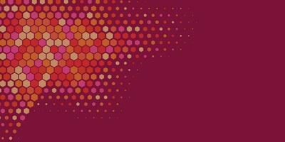 Geometric abstract Hexagon Two Color Background vector