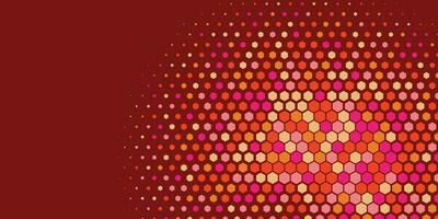 Geometric Multi size Hexagon with multi Color Background vector