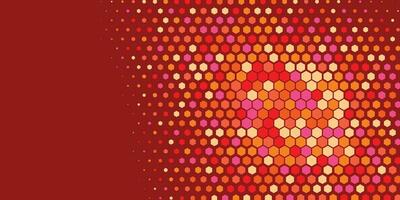 Geometric Multi size Hexagon with multi Color Background vector